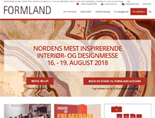 Tablet Screenshot of formland.dk